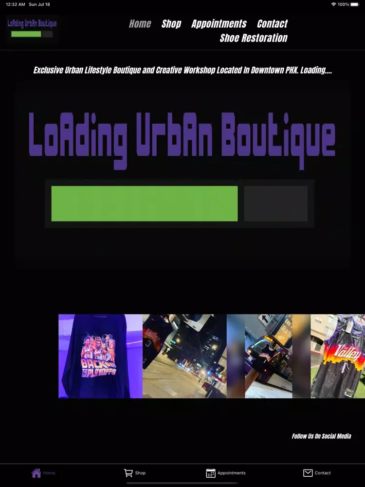 Loading Urban Boutique iPad 应用截图