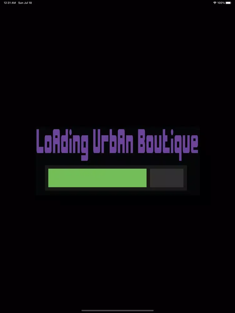 Loading Urban Boutique iPad 应用截图