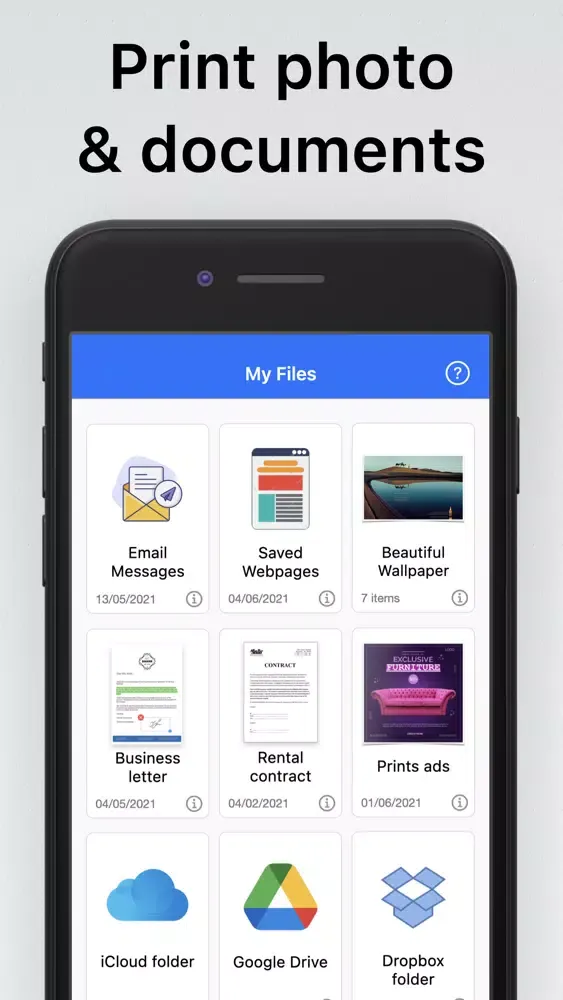 Ảnh chụp màn hình của HPrint - Smart Air Printer App