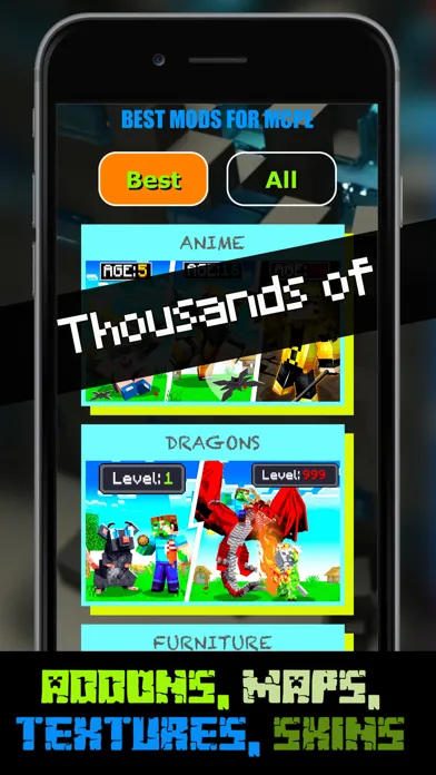 ภาพหน้าจอของ Best Add-ons for Minecraft Mod