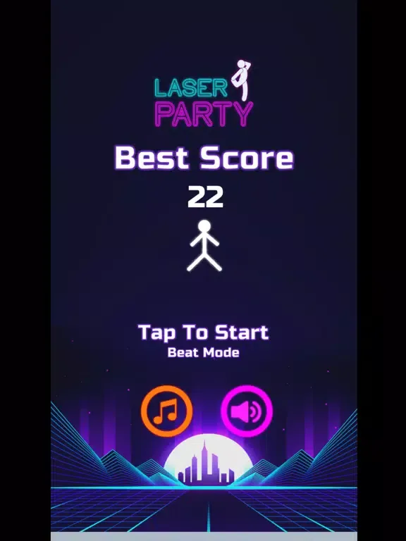 Tangkapan layar Laser Party iPad 
