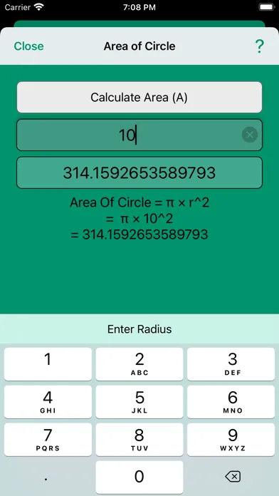 Geometry Calculator Ekran Görüntüleri
