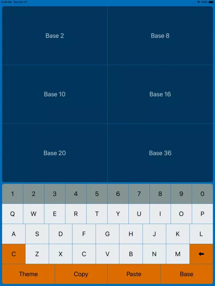 Captures d'écran de Base Converter Pro iPad 