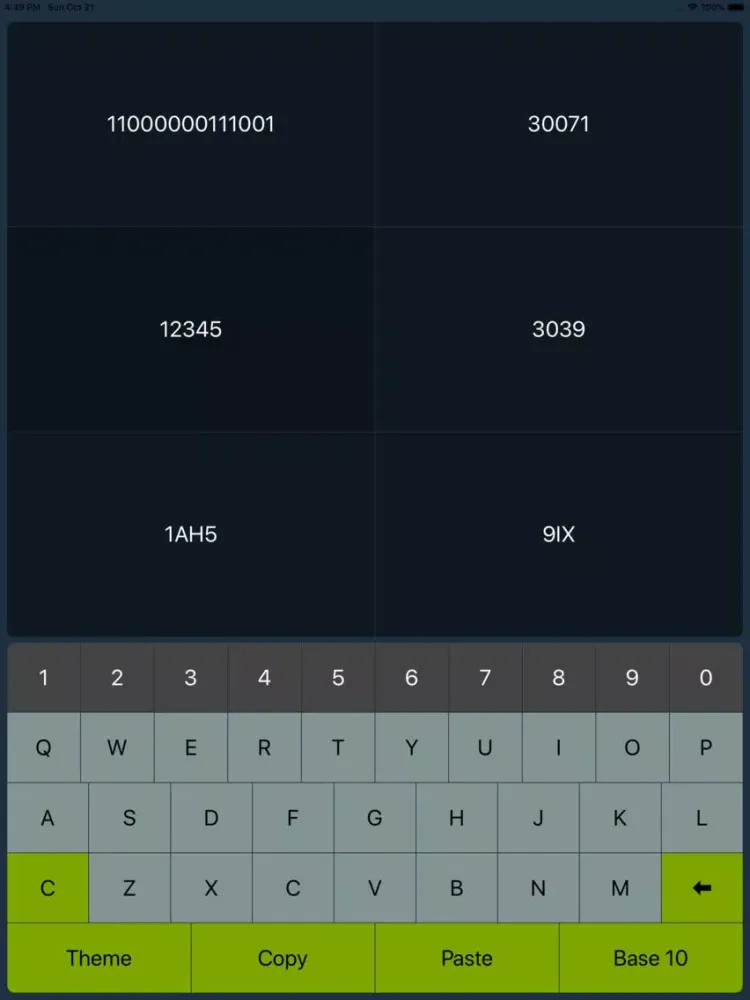 Captures d'écran de Base Converter Pro iPad 