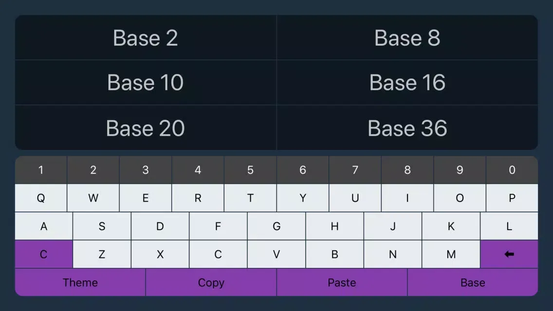 Captures d'écran de Base Converter Pro
