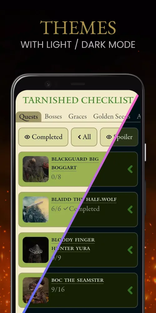 Tarnished Checklist Screenshots