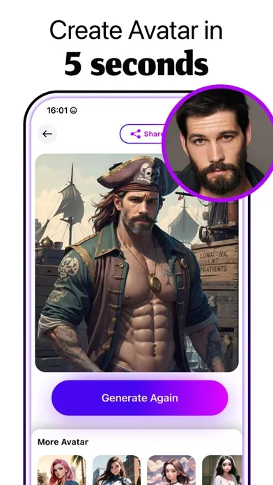 Zrzuty ekranu Sabai Art - AI Photo Generator