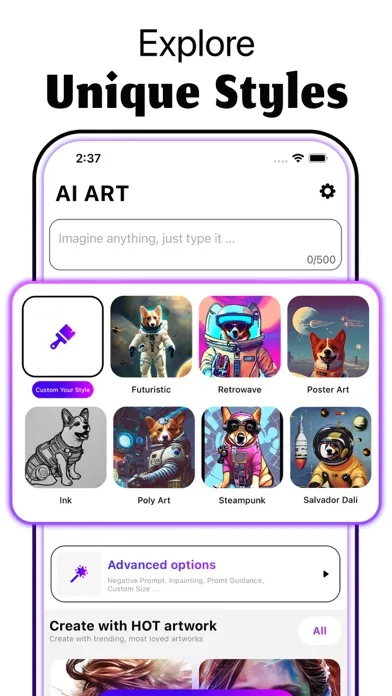Zrzuty ekranu Sabai Art - AI Photo Generator