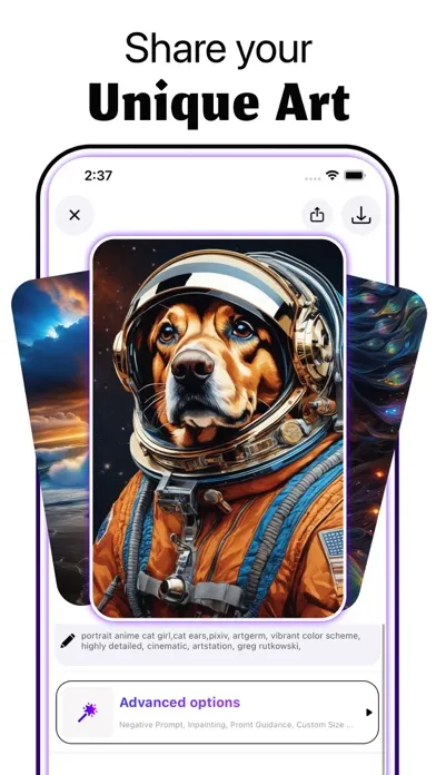 Zrzuty ekranu Sabai Art - AI Photo Generator