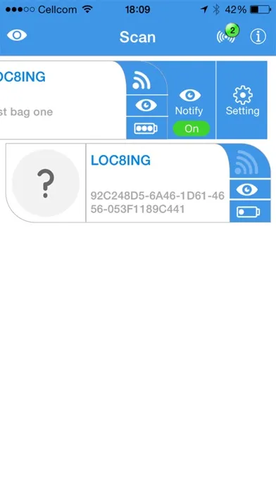 Capturas de pantalla de LOC8ING Air Travel Tag