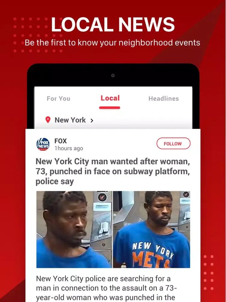 Capturas de tela do Local News - Latest & Breaking iPad 