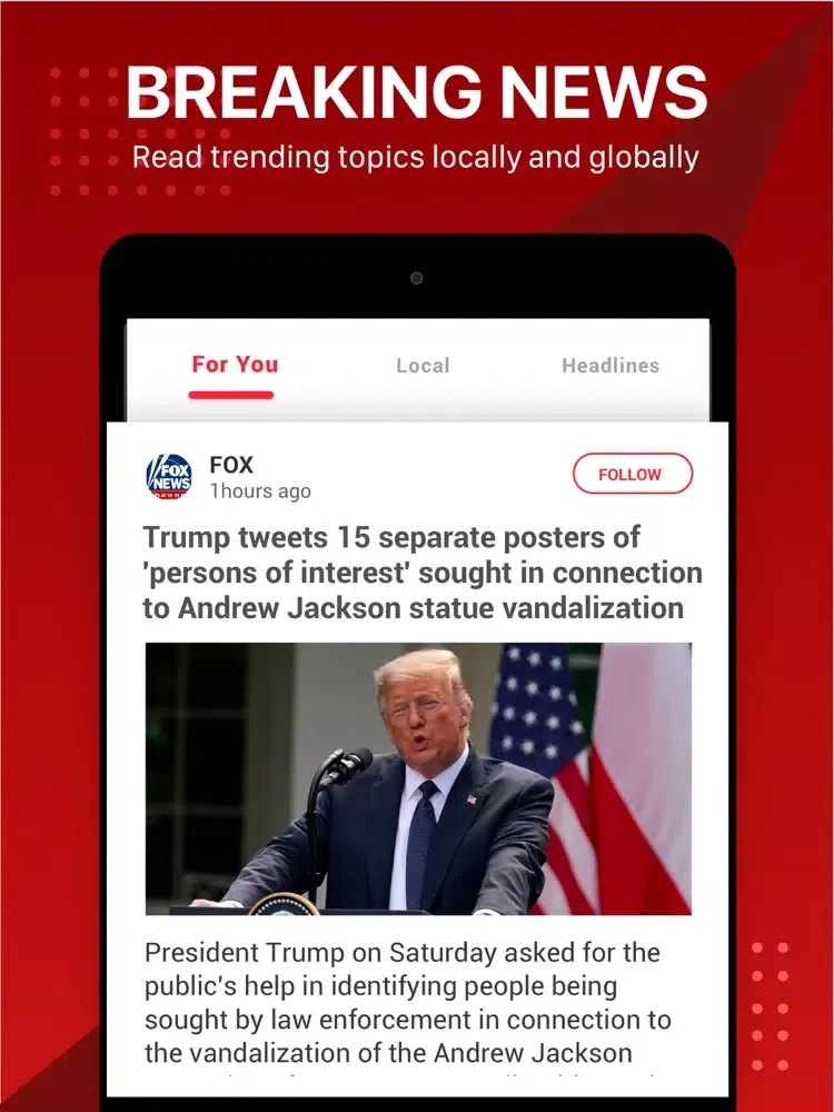Capturas de tela do Local News - Latest & Breaking iPad 