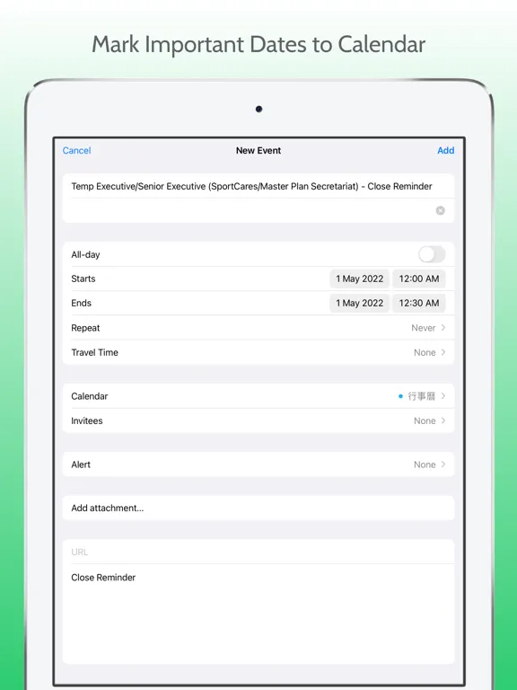 Singapore Gov Job iPad  Screenshots