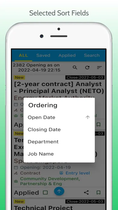 Singapore Gov Job Screenshots