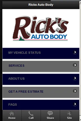 Ảnh chụp màn hình của Ricks Auto Body