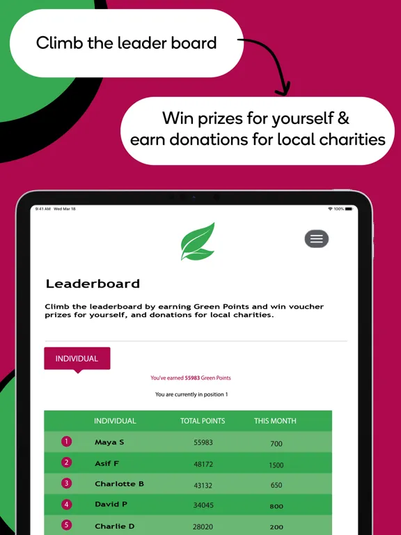 Screenshot di Camden Eco Points iPad 