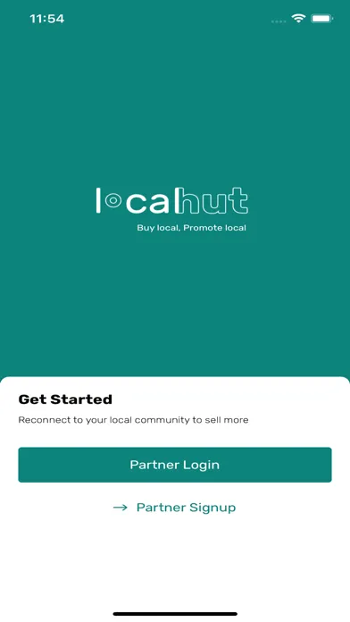 Capturas de tela do Localhut Partner