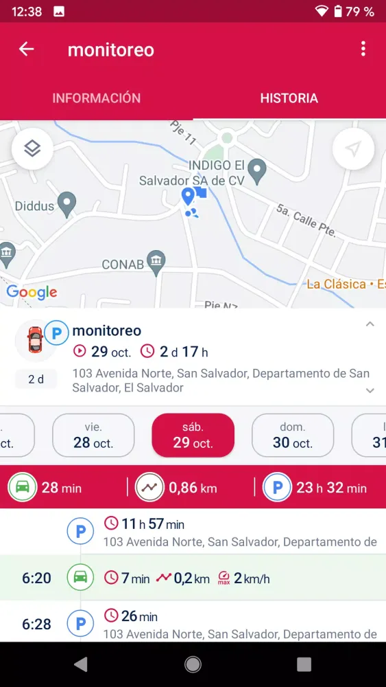 Capturas de pantalla de CXPSFleet Mobile