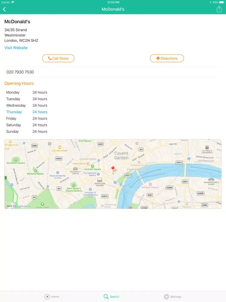 Ảnh chụp màn hình của Localmint - Best Store Locator iPad 