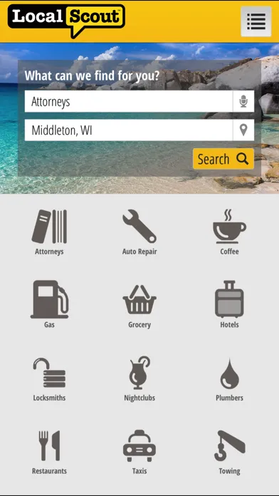 LocalScout Yellow Pages Screenshots