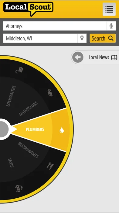 LocalScout Yellow Pages Screenshots
