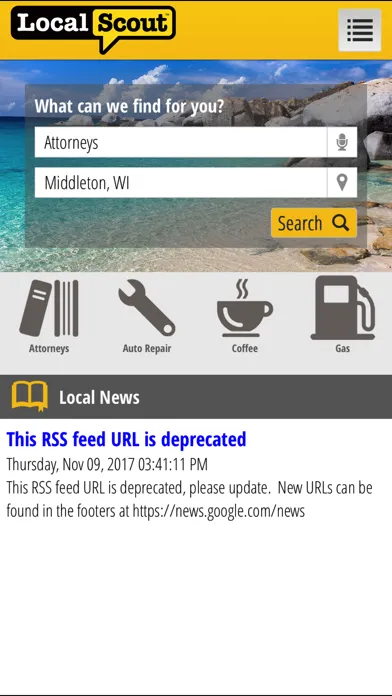 LocalScout Yellow Pages Screenshots