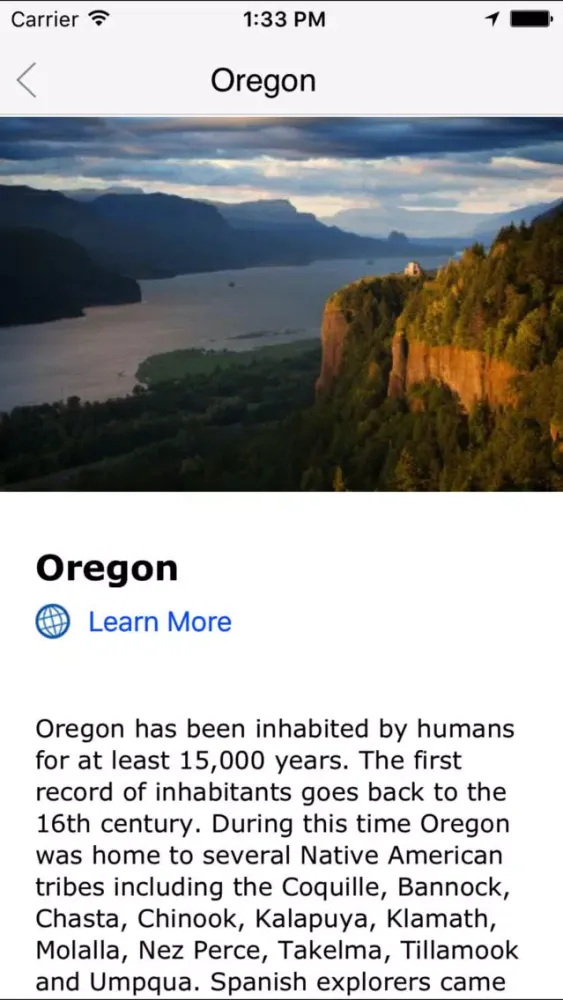 Zrzuty ekranu Oregon