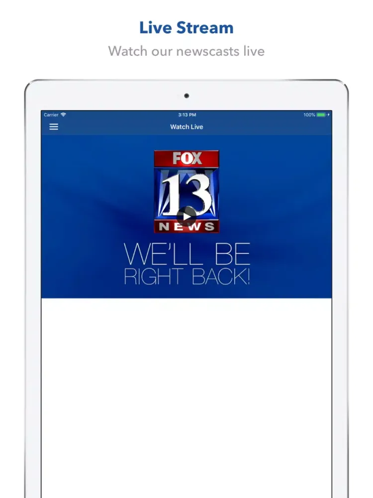 Fox 13 News iPad 應用截圖