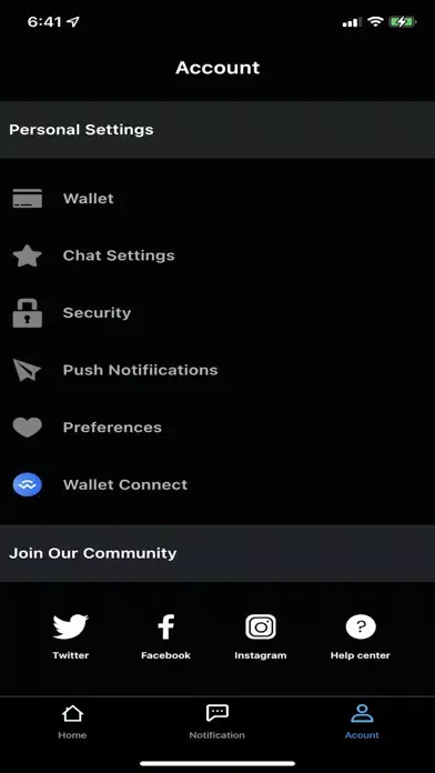 Tangkapan skrin Locas - Crypto Wallet