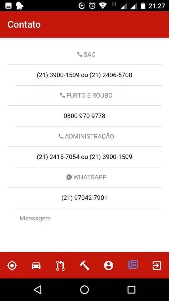 Ảnh chụp màn hình của LOCATE CENTRAL