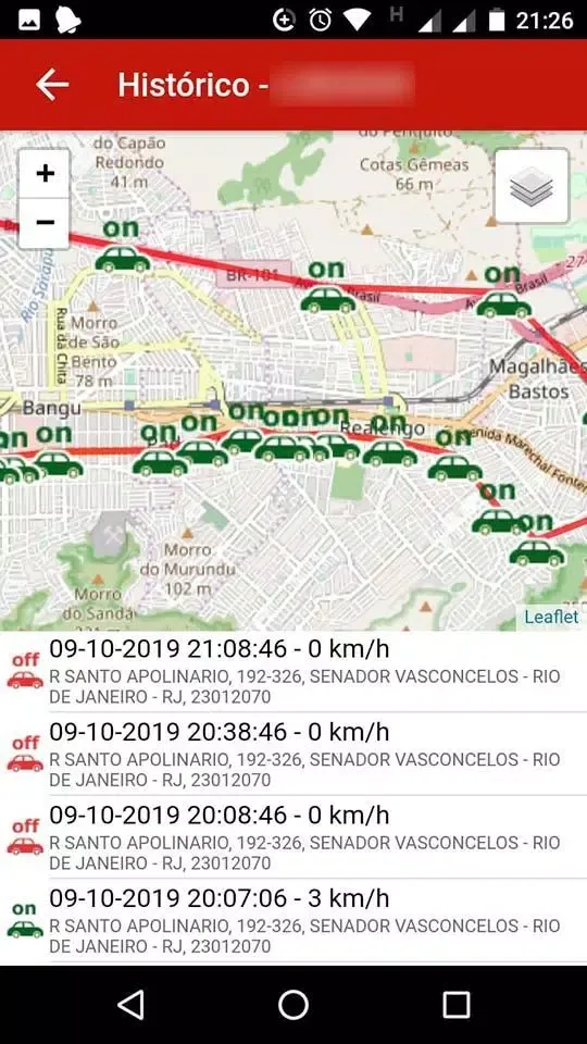 Ảnh chụp màn hình của LOCATE CENTRAL