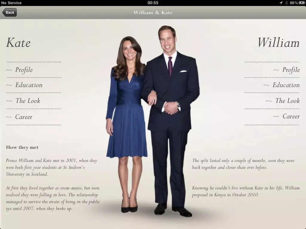 Ảnh chụp màn hình của The Royal Wedding; Your Personal Guide iPad 