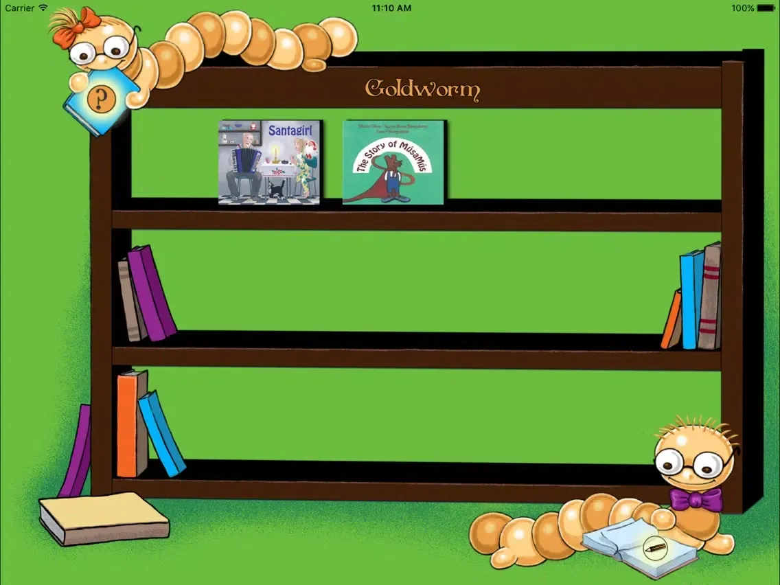 ภาพหน้าจอของ Goldworm; The interactive book reader iPad 