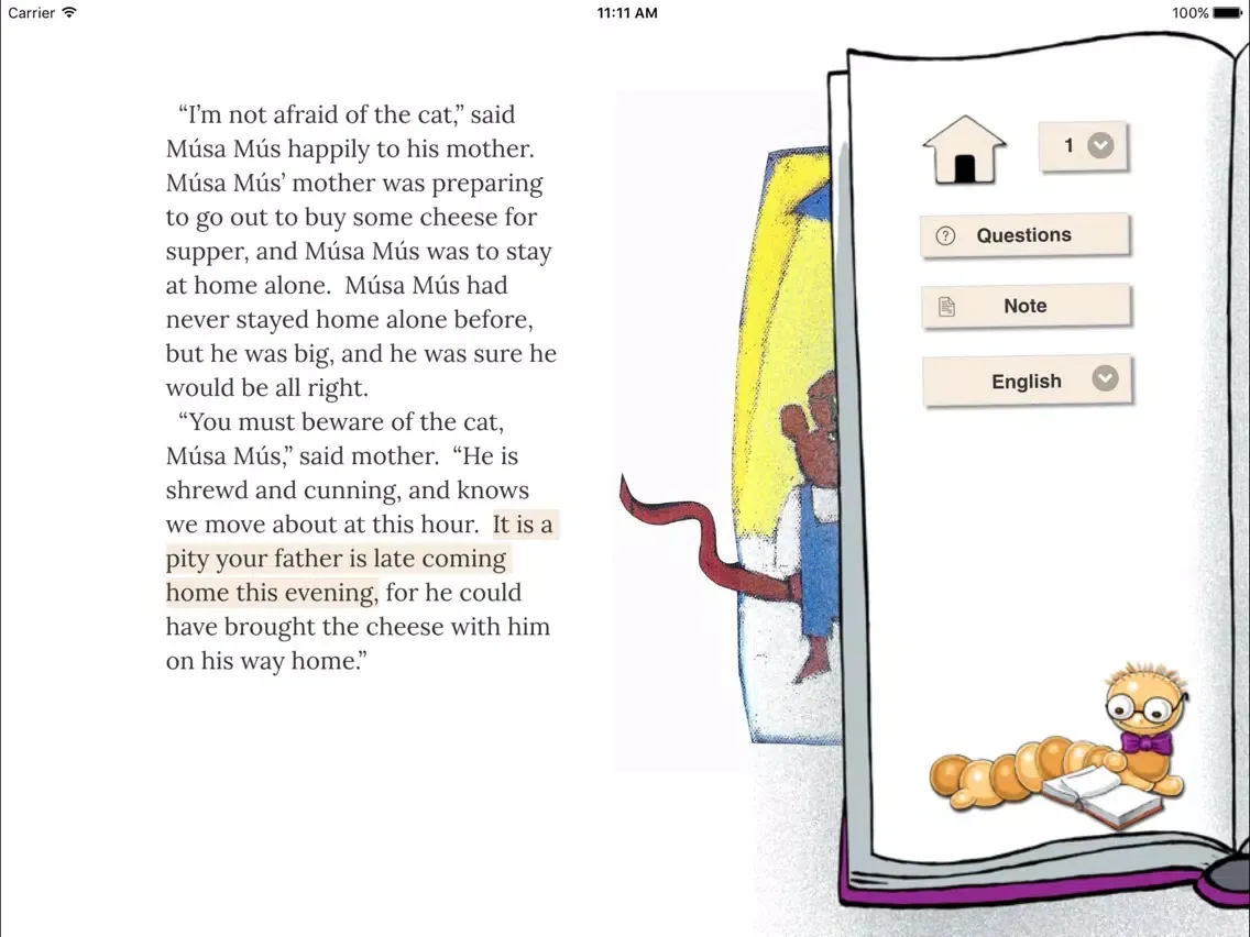 ภาพหน้าจอของ Goldworm; The interactive book reader iPad 