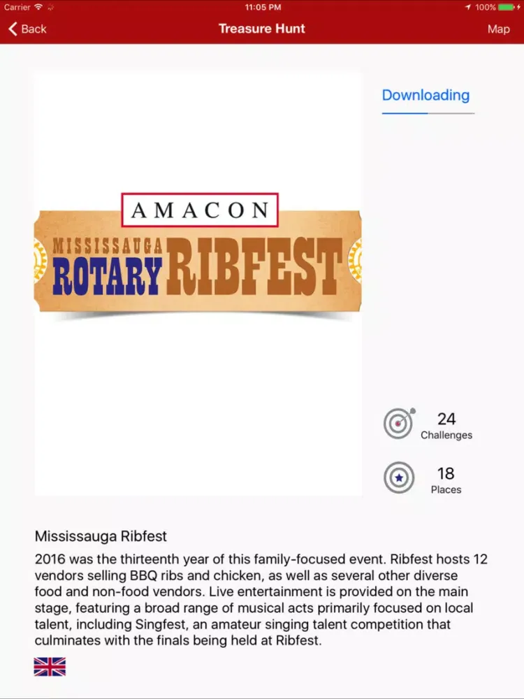 Ảnh chụp màn hình của Amacon Miss Rotary Ribfest iPad 