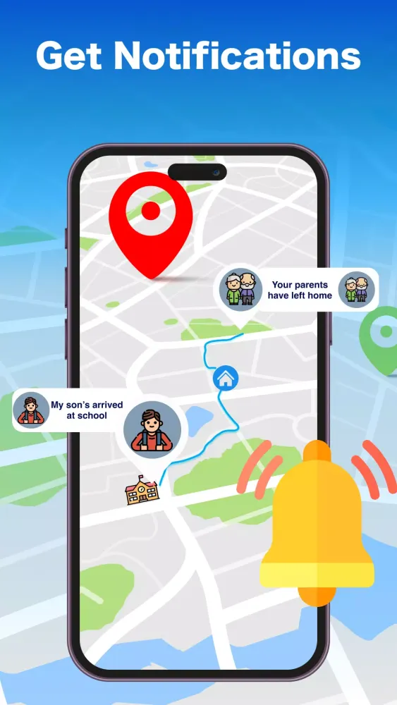 Real-time GPS Location Sharing Screenshots