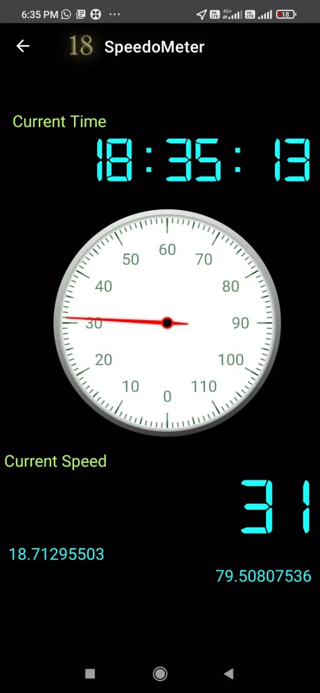 Screenshot di GPS Speedo Meter