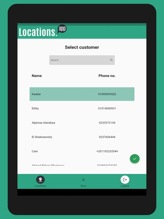 Скриншоты Tacitapp Locations iPad 
