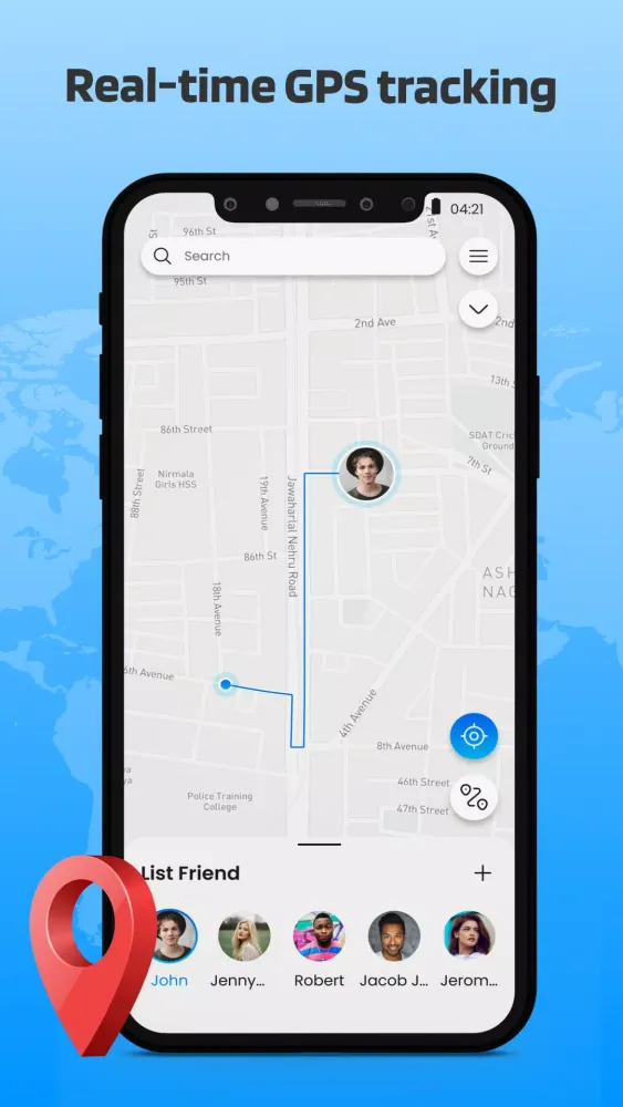 Phone Location Tracker via GPS Screenshots