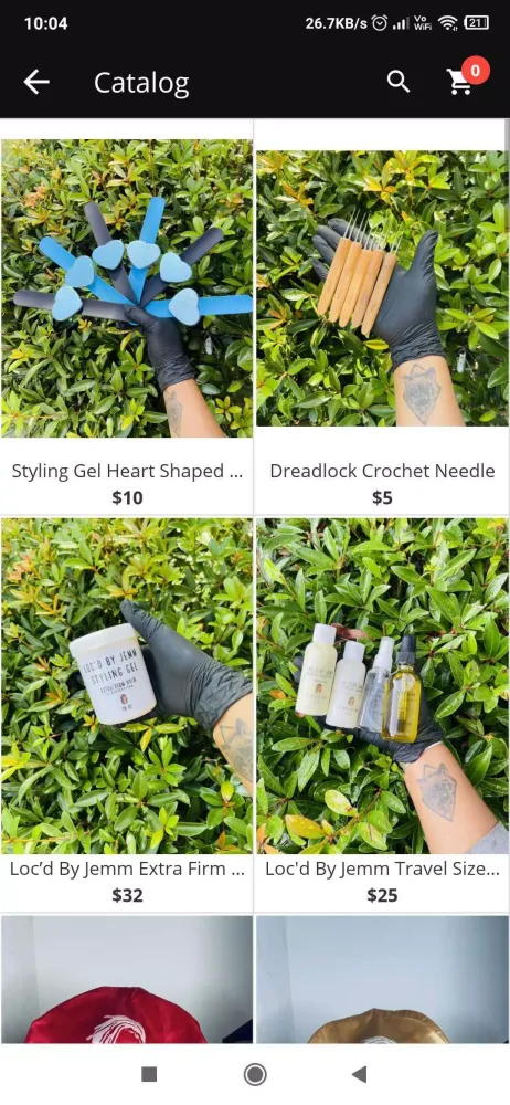 Ảnh chụp màn hình của Jemm Hair Care