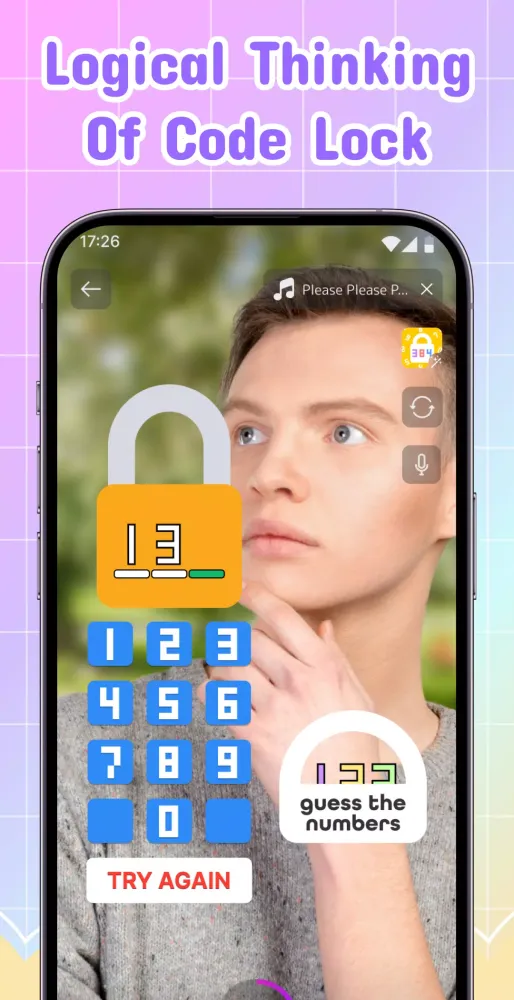 Tangkapan skrin Lock Code Filter Challenge
