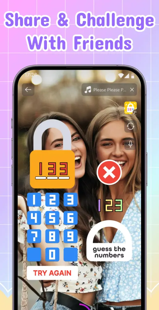 Tangkapan skrin Lock Code Filter Challenge