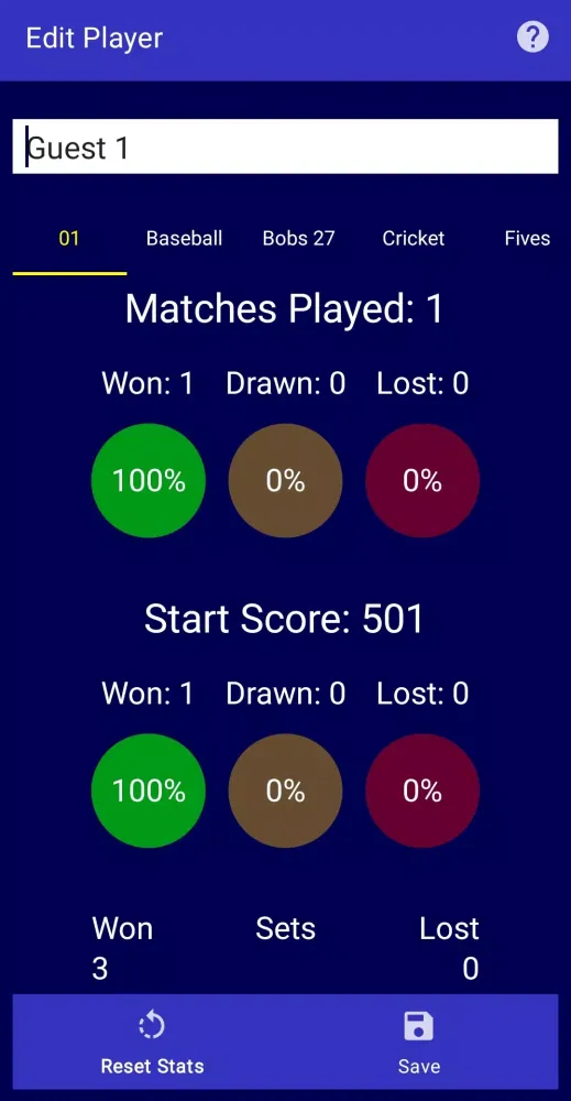 Double Top Darts Scoreboard Screenshots