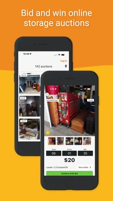 Capturas de tela do Lockerfox