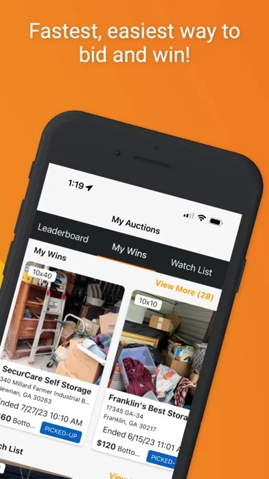 Capturas de tela do Lockerfox