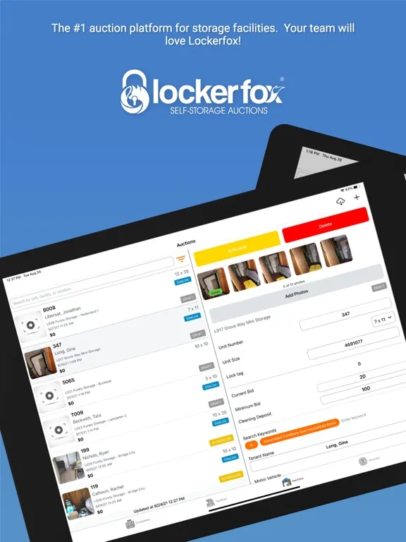 Tangkapan skrin LockerfoxSV iPad 