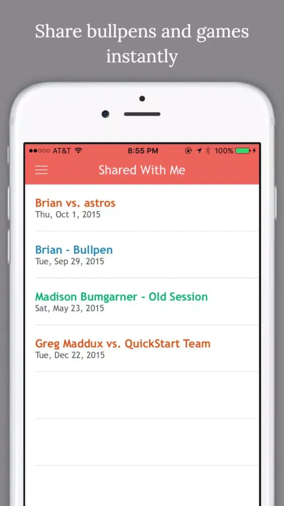 Pitch Cast - Baseball/Softball Pitch Tracker سکرین شاٹس