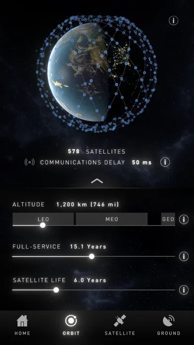 Ảnh chụp màn hình của LM Space Constellations