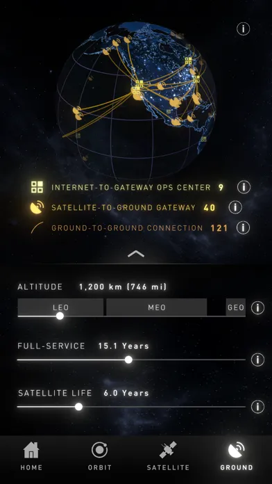 Ảnh chụp màn hình của LM Space Constellations