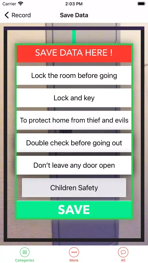 Captures d'écran de The Safe Locking